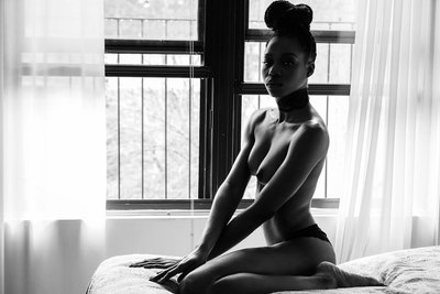 Harlem Artistic Photographer - Black & White Window Light 