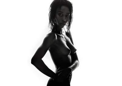 Nude Beautiful Black Body Woman Photo