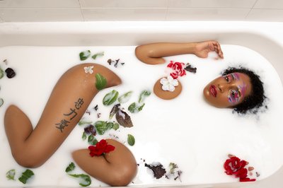 Milk Bath Beauty Harlem Boudoir Photographer #4