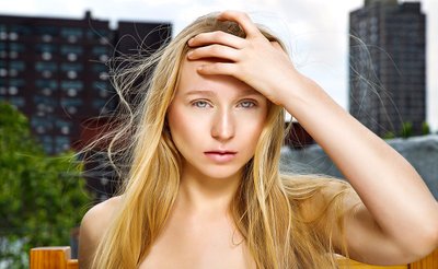 Rooftop Blonde Photo