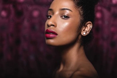 Red Lips Make-Up-Dracinc | Donn Thompson Beauty Photo