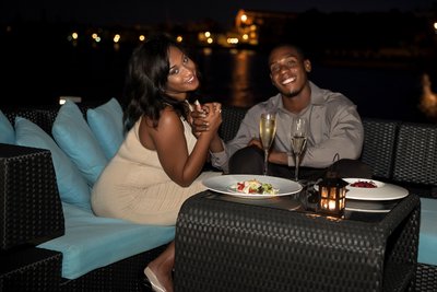 Loving Couple Dining Out