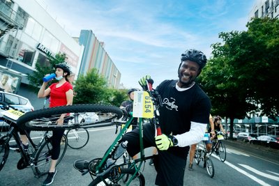 Five Boro Bike Tour Men's Bikers Harlem Photographer