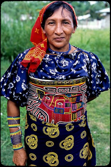  Panama Kuna Indigenous Village Indian Woman Photo