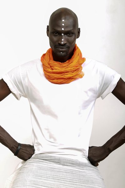 Sudanese Man Neck Wrap Portraits