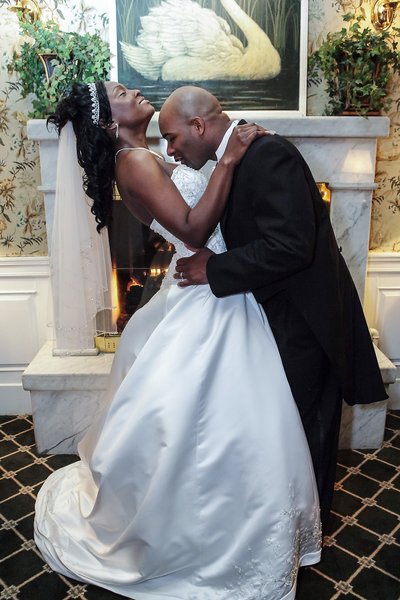 Swan Club Couple Creative NYC Wedding Photographer   