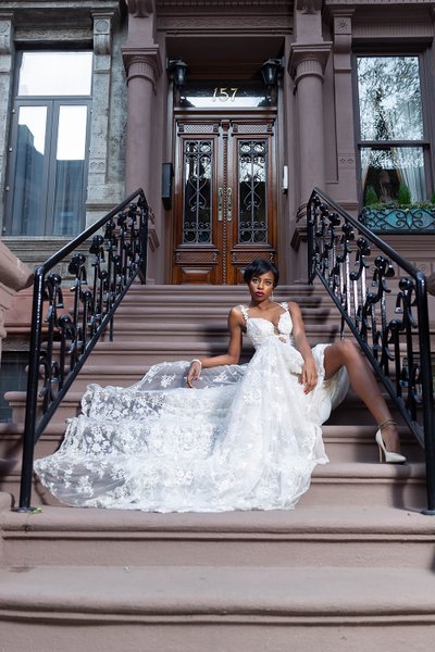 Upscale Magazine Harlem Wedding Photographer Gown 