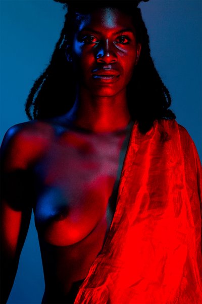 Red Skin Semi Nude 