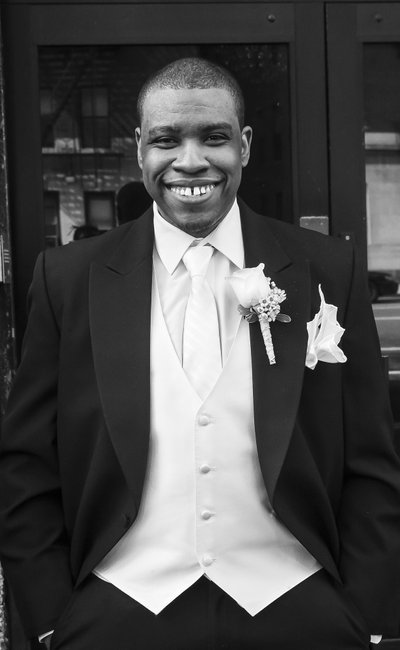 NYC Wedding Photographer, Hill A.M.E Zion Church Groom 