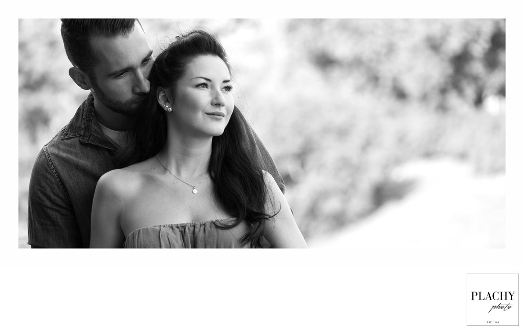 Black and White Love Story photography young couple