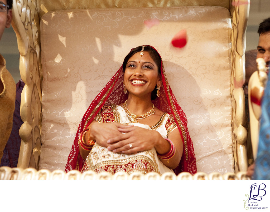 Indian bride in doli 