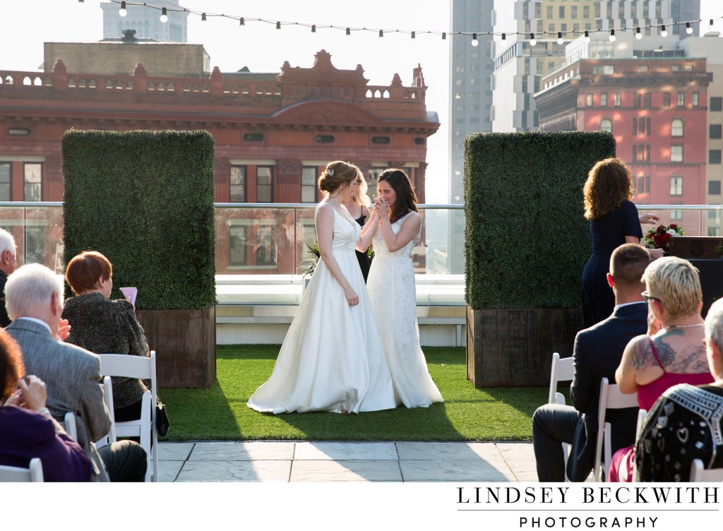 Metropolitan at the 9 rooftop wedding photo