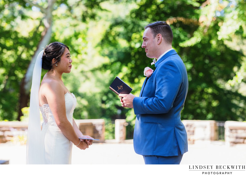 Private Wedding Vows at Cleveland Cultural Gardens Ohio