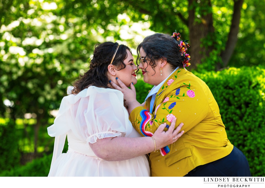 Same Sex Wedding Portrait at Cleveland Museum of Art