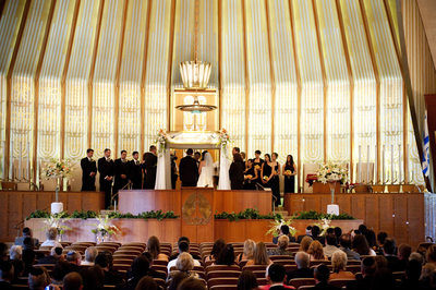 Temple Tifereth wedding ceremony