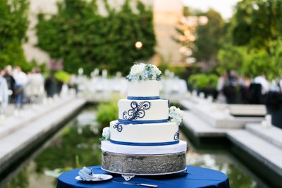 Cleveland Botanical Garden wedding cake photo