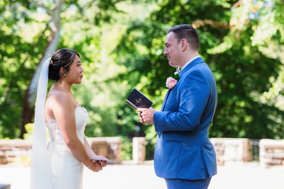 Private Wedding Vows at Cleveland Cultural Gardens Ohio