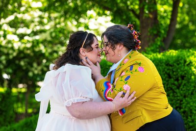 Same Sex Wedding Portrait at Cleveland Museum of Art