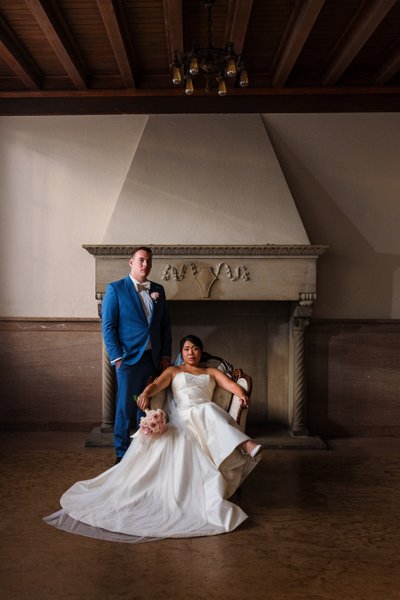 Editorial Wedding Portrait Ariel Pearl Center Cleveland
