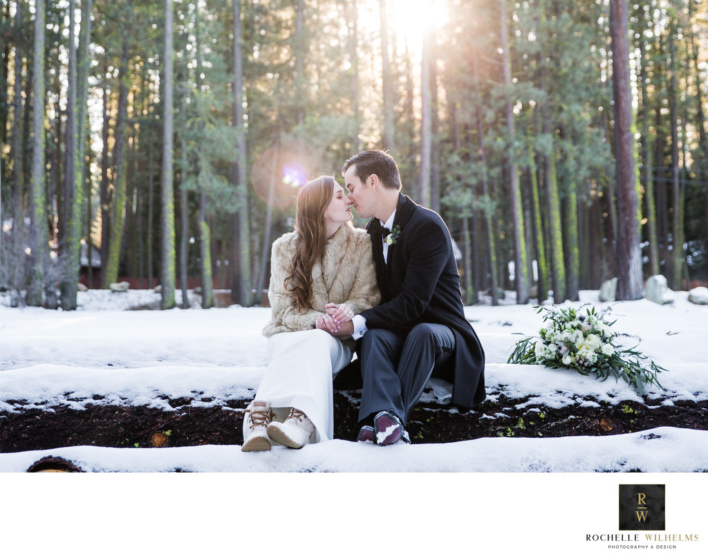 Best Winter Wedding Photography Tahoe Area