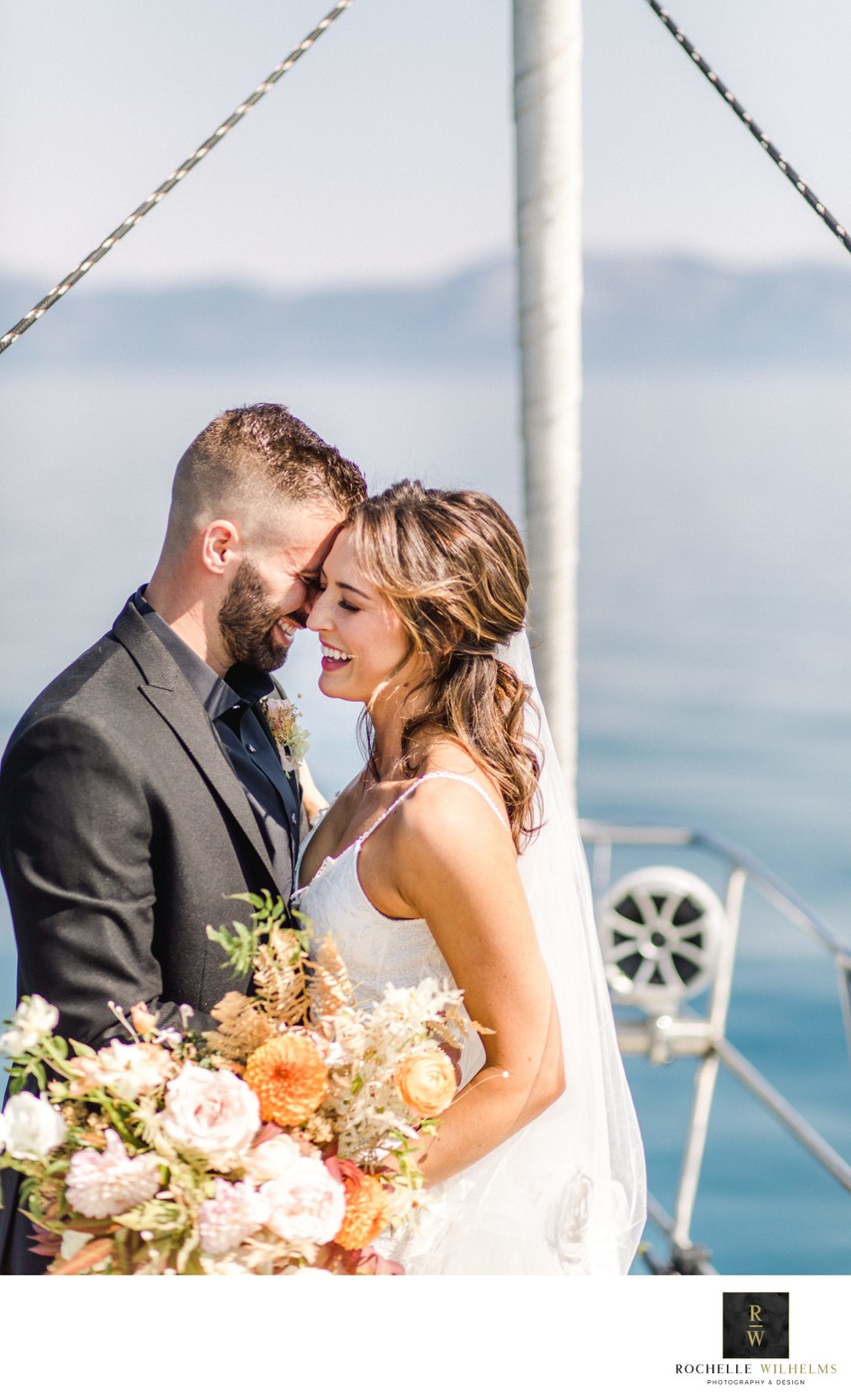 Best Lake Tahoe Sailboat Wedding photographer