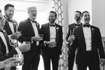 Groomsmen toast at Fairmont Sonoma Mission Inn Wedding