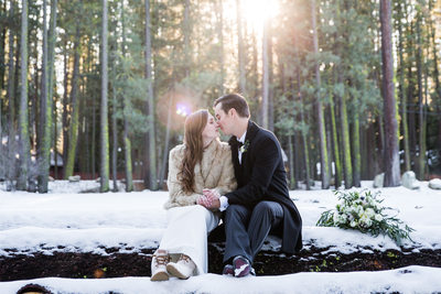 Best Winter Wedding Photography Tahoe Area