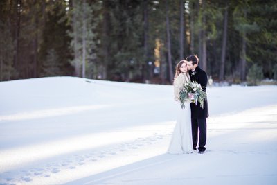 Winter Wedding Photography at Chalet View Lodge