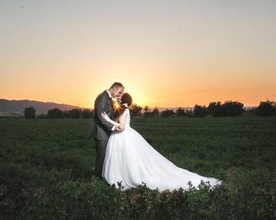 Best Sunset Wedding Photos Park Winters in Winters, Ca.