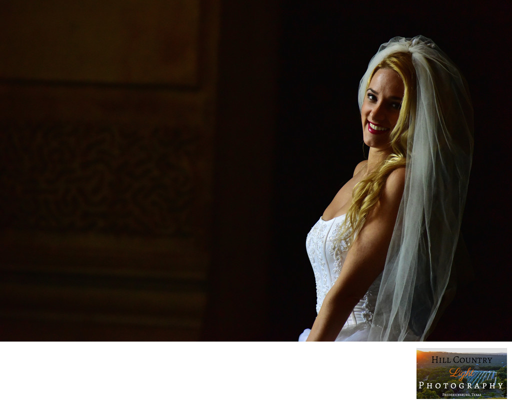 bridal portrait beautiful blonde veil amazing light 