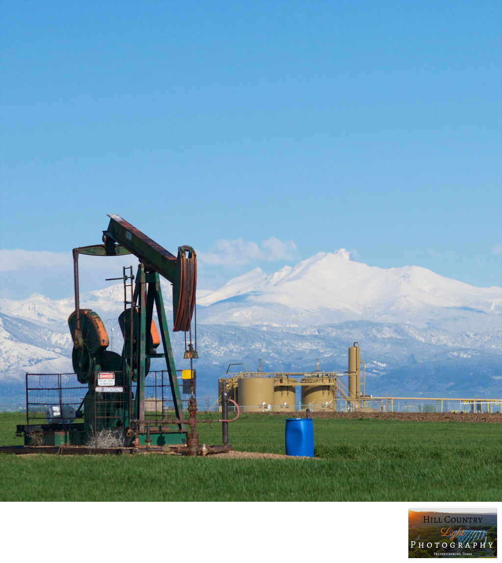 Pump Jack on the Colorado Front Range Rocky Mountains