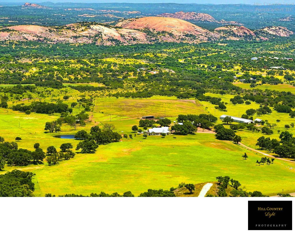 Aerial of Summers Ranch at Enchanted Rock State Park