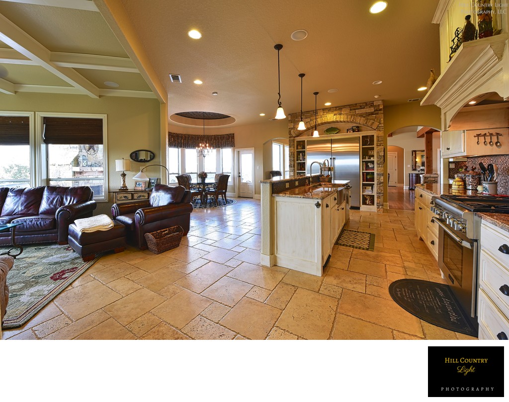 Open Flooring brings kitchen family and dining together