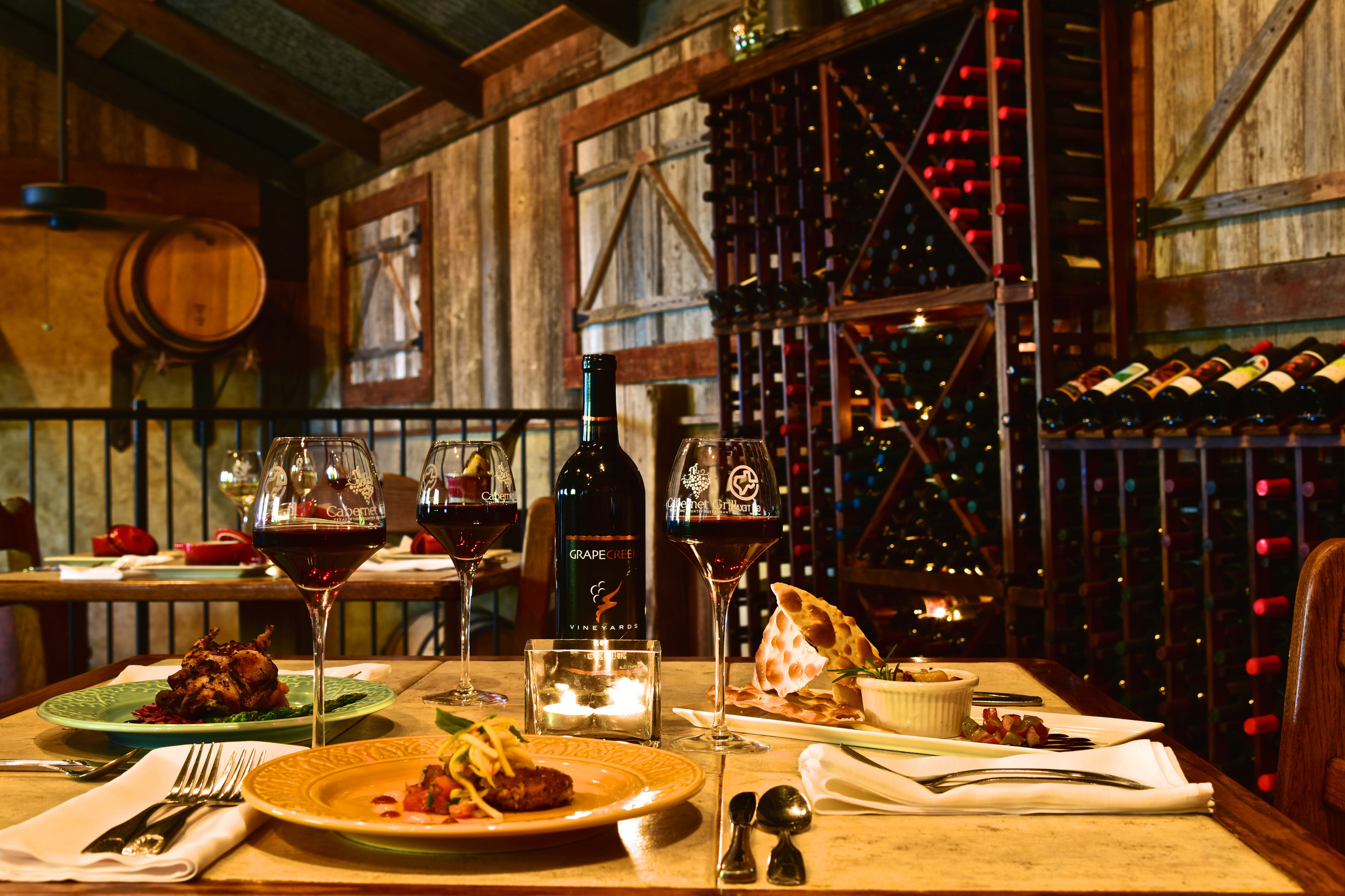 Grill Fredericksburg Texas Food & Wine Dinner Hill Country