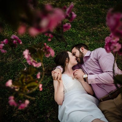 DC Cherry Blossom Engagement Photographer 