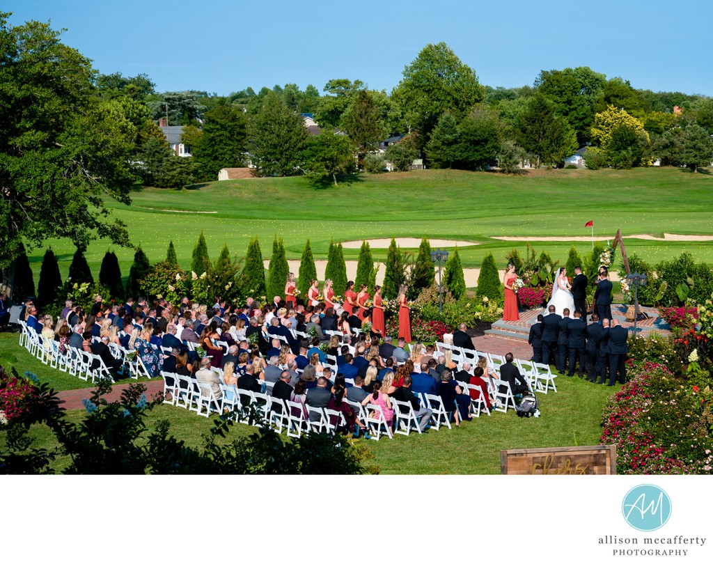 Atlantic City Country Club Outdoor Wedding Ceremony