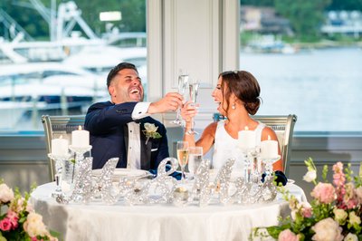 Crystal Point Yacht Club Wedding Reception