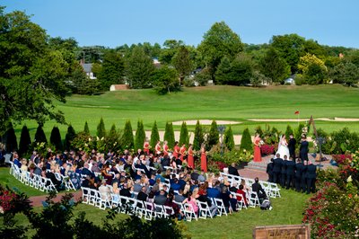 Atlantic City Country Club Outdoor Wedding Ceremony