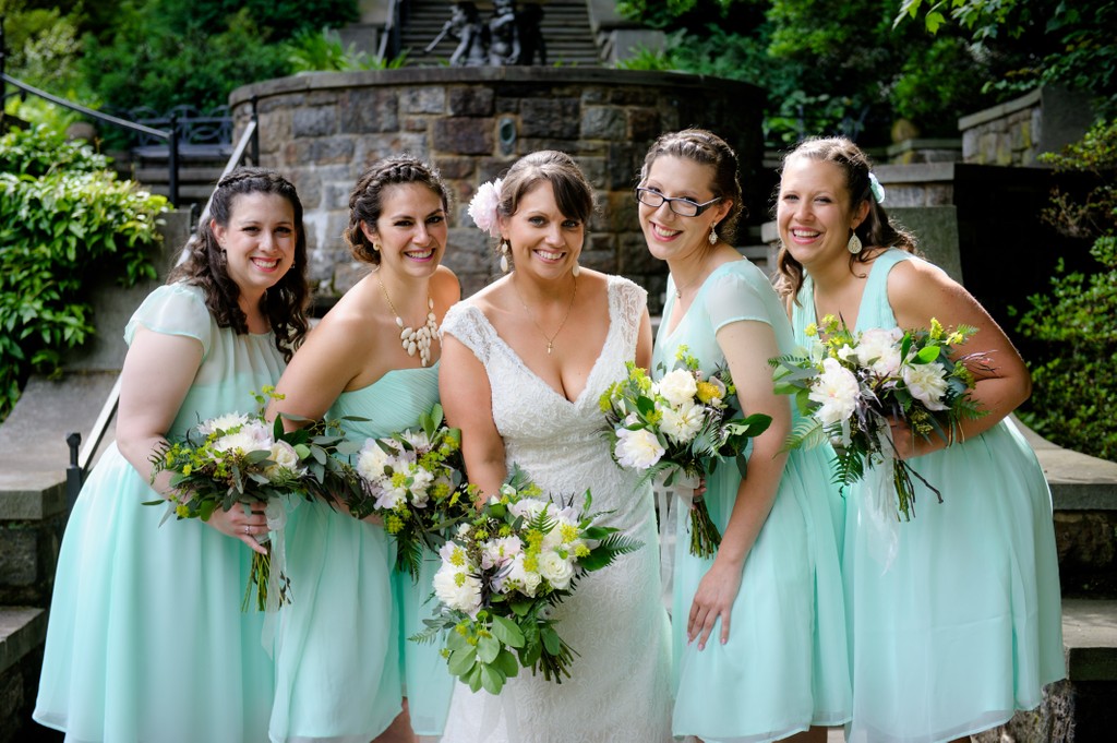Bridal Party Portraits at Winterthur