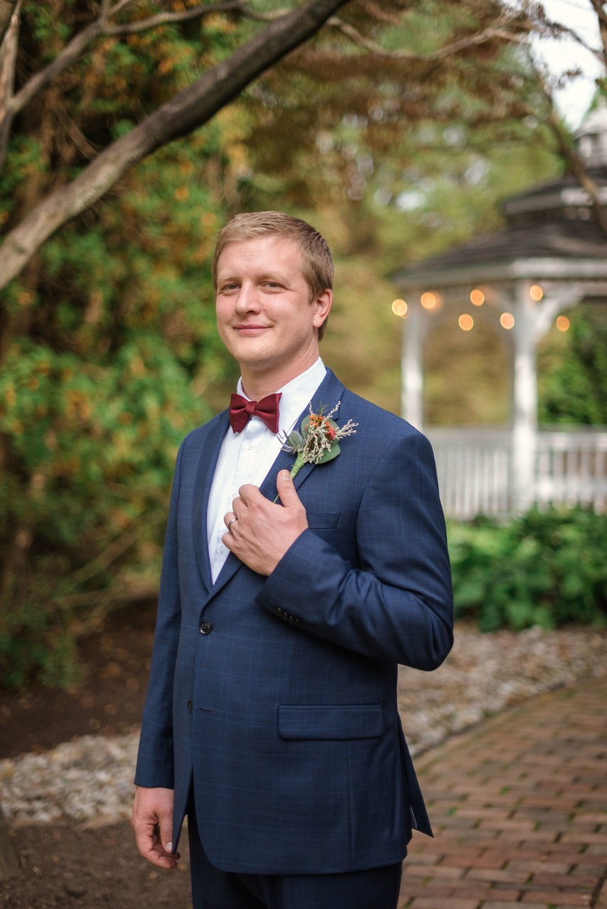 Groom Portrait at The Farmhouse 