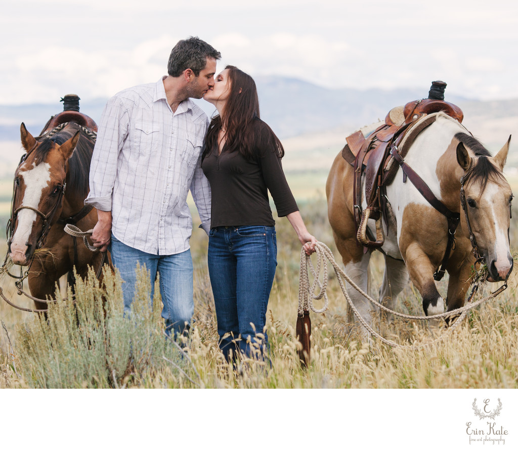 Horseback Riding Engagement in Kamas, Utah