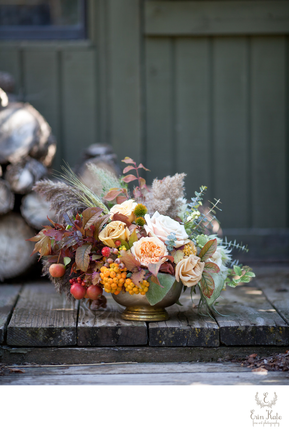 Fall Floral Wedding Centerpiece