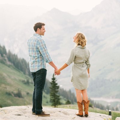 Albion Basin Engagement Session in July