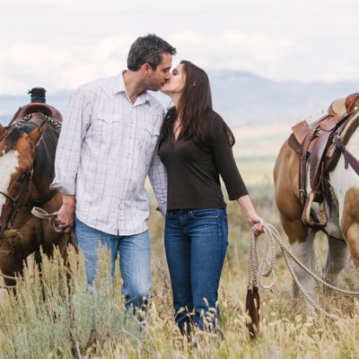 Horseback Riding Engagement in Kamas, Utah