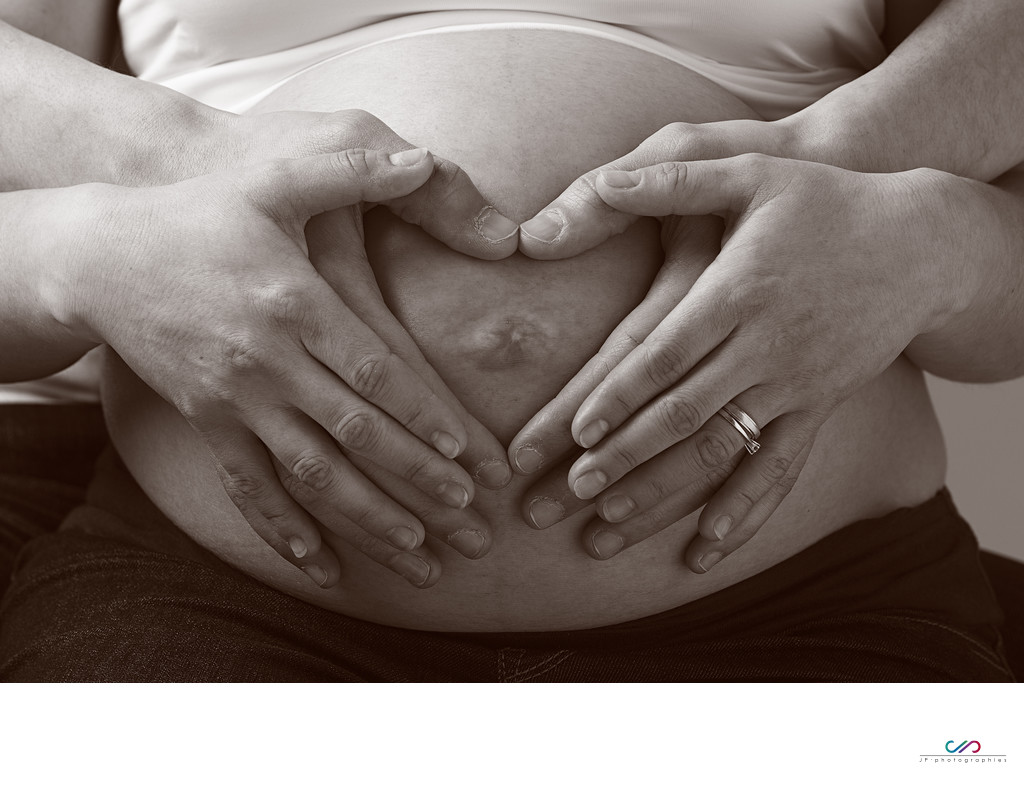 Séance photo grossesse en couple à Genève