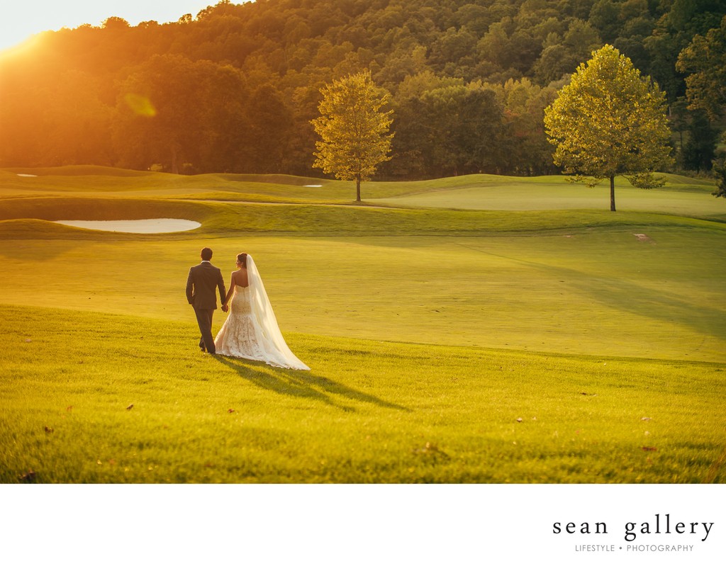 Hollow Brook Golf Club wedding photos by sean kim