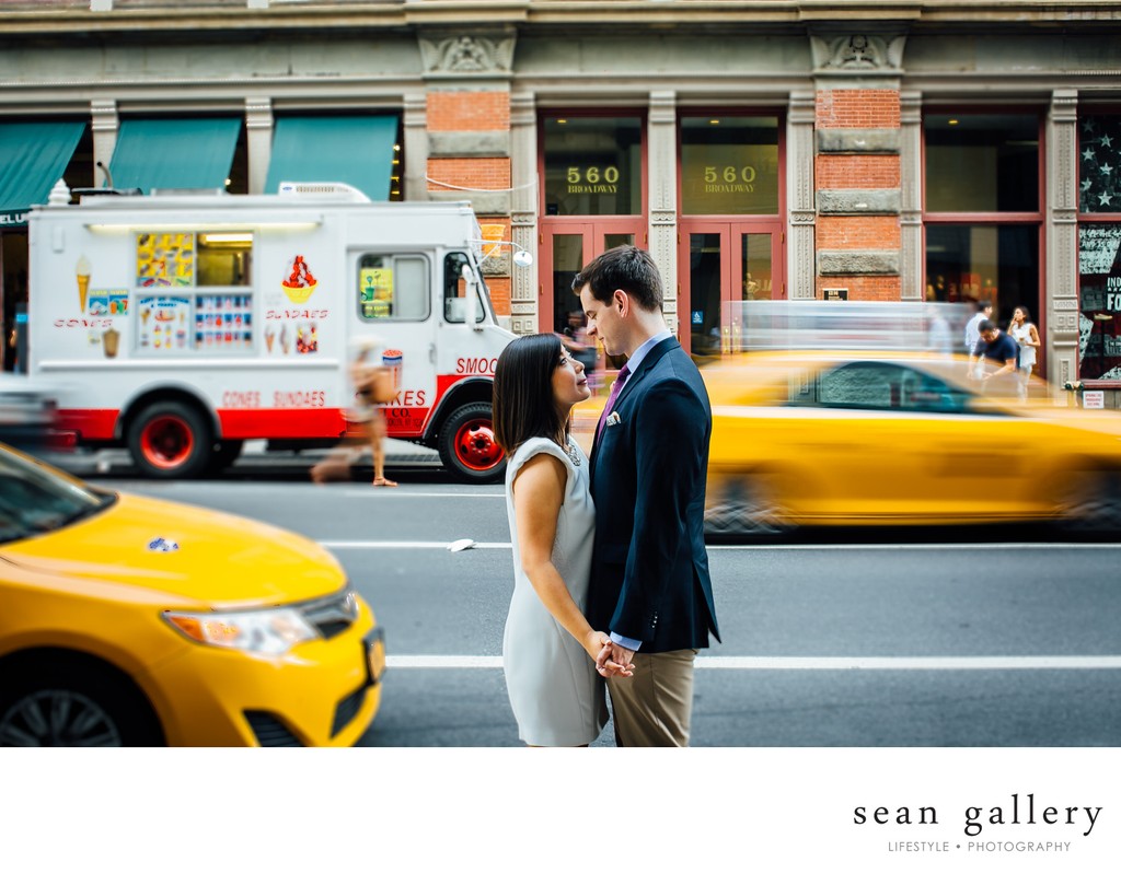 Engagement photos in Soho, NYC