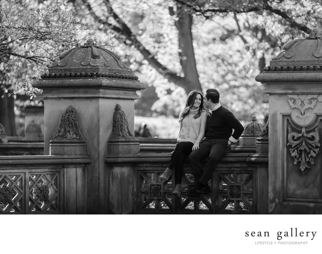 Central Park Engagement Photo - seangallery photography