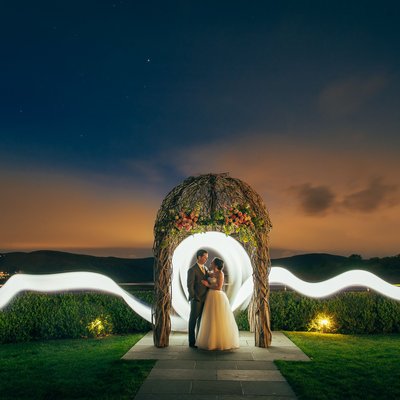 The Garrison Wedding - night time photos by sean kim
