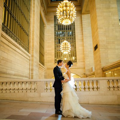 Grand Central Terminal Wedding photos by Sean Kim